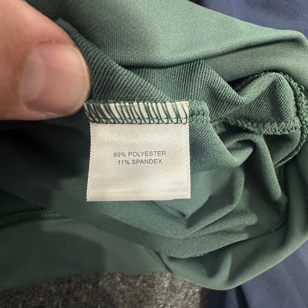 Peter Millar 1/4 Zip Mens L Green Navy Blue Performance Golf Pullover MF21EK40C - Picture 8 of 12